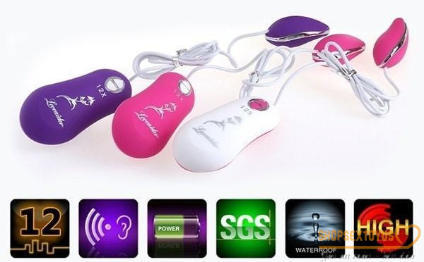 Trứng rung tình yêu Loveaider 12x đồ chơi tình ái giá rẻ – TR004  | Dụng cụ đồ chơi kích thích nữ, sex toy nữ đa năng