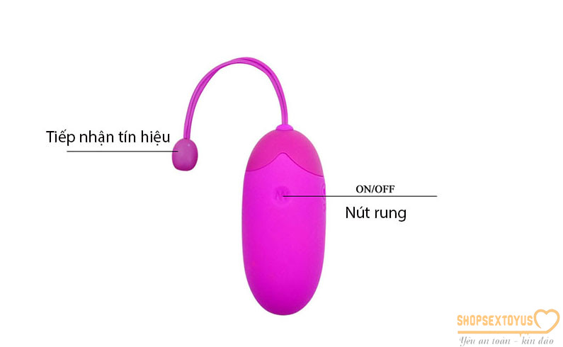 Trứng rung không dây Pretty Love kết nối Bluetooth | dụng cụ tình yêu giá rẻ điều khiển bằng Smartphone