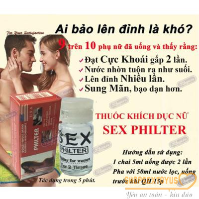 Thuốc kích dục nữ dạng nước tăng sinh lý PHILTER-KD341| Nước uống kích thích tình dục nữ