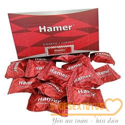 Kẹo nhân sâm Hamer sản phẩm tăng cường sinh lý nổi tiếng tại Malaysia, được sản xuất theo công nghệ hiện đại của Mỹ. Được chiết xuất từ các loại thảo mộc quý hiếm, thực phẩm hữu cơ có nguồn gốc từ thiên nhiên. Với dạng viên ngậm, dễ sử dụng như ăn kẹo thông thường.