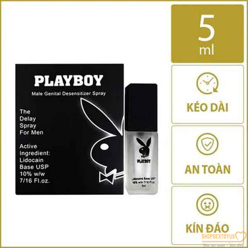 Thuốc xịt trị xuất tinh kéo dài quan hệ playboy-TXTS335| Xịt chống xuất tinh sớm Playboy cao cấp