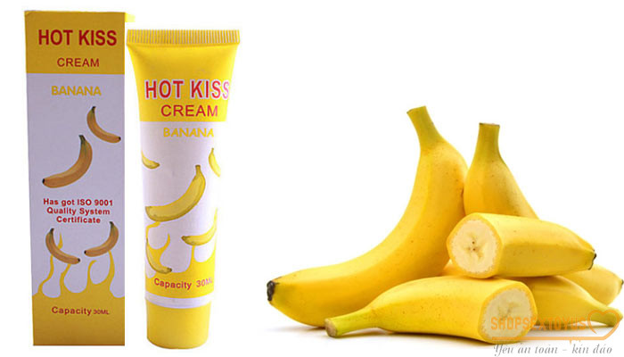 Gel bôi trơn Hot Kiss hương chuối 30ml-GTD346| Gel bôi trơn Banana ngọt ngào