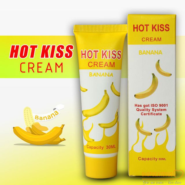 Gel bôi trơn Hot Kiss hương chuối 30ml-GTD346| Gel bôi trơn Banana ngọt ngào