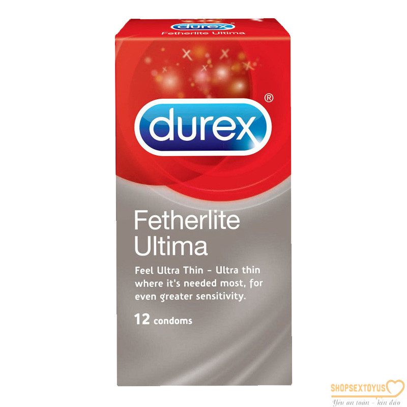 Bao cao su siêu mỏng siêu sướng DUREX FETHERLITE-BBCSGD373 | Shop đồ chơi tình dục hà nội hcm