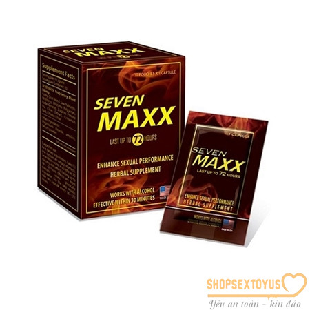 Thuốc tăng cường sinh lý nam SEVEN MAXX-CDN325| Seven Maxx bổ thận tráng dương cải thiện chức năng sinh lý