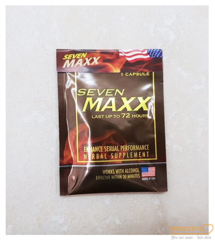 Thuốc tăng cường sinh lý nam SEVEN MAXX-CDN325| Seven Maxx bổ thận tráng dương cải thiện chức năng sinh lý
