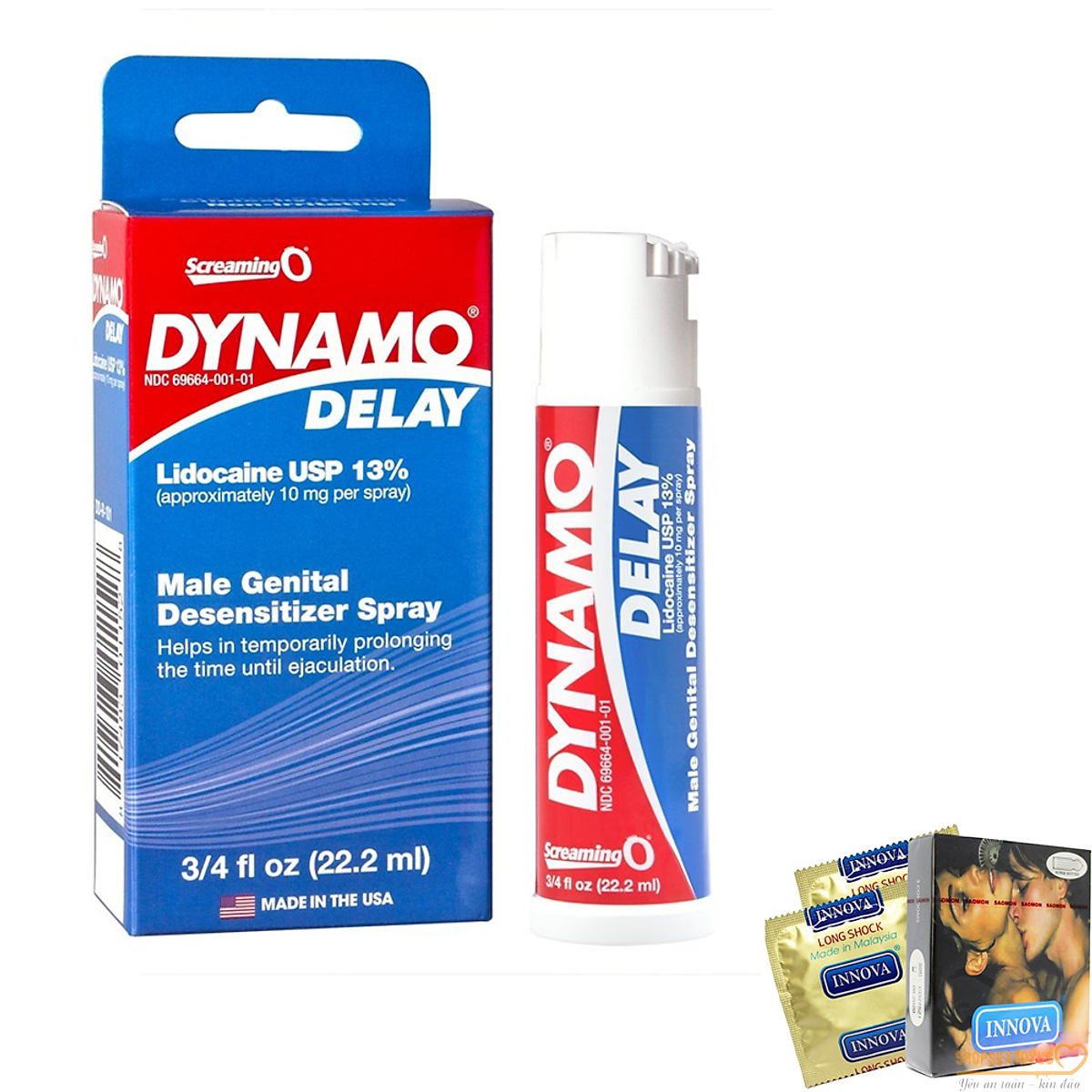 kéo dài quan hệ tăng sinh lý nam Dyamo-TXTS332 | Chai xịt Dynamo Delay dùng có tốt không, mua ở đâu giá rẻ