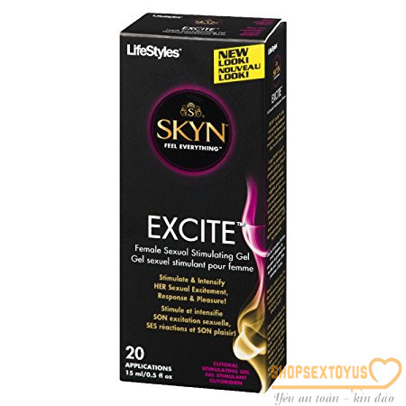 Gel kích thích Lifestyles Excite bôi trơn âm đạo-GBSK355 | chất tạo nhờn, se khít cơ quan sinh dục nữ